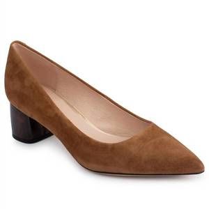 NEW VIVIAMOS women's fave suede heel in camel